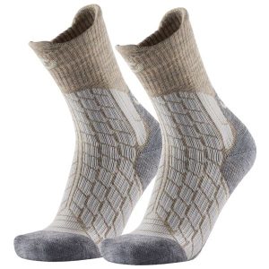 Skarpety trekkingowe dla kobieta Therm-ic Trekking Warm Lady wysokosc kostki. Brązowe skarpetki THERM-IC, bez wzorów, z elastanu. Za 126,00 zł.
