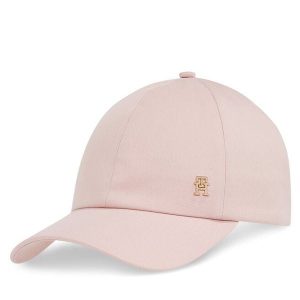 Czapka z daszkiem Tommy Hilfiger. Czerwone czapki TOMMY HILFIGER, bez wzorów. Za 129,99 zł.