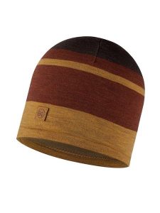 Buff Czapka "Merino Move" w kolorze brązowo-żółtym rozmiar: onesize. Brązowe czapki Buff, bez wzorów, z materiału. Za 81,45 zł.