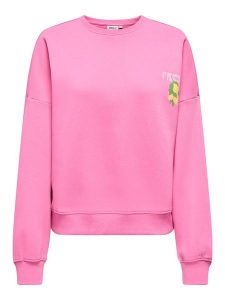 ONLY Bluza w kolorze różowym rozmiar: XL. Różowe bluzy ONLY, xl, bez wzorów, bez kaptura. Za 88,02 zł.