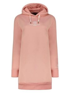 Maison Montaigne Sukienka dresowa "Gilongmai" w kolorze szaroróżowym rozmiar: L. Różowe sukienki Maison Montaigne, l, bez wzorów, z dresówki, bez kołnierzyka, bez ramiączek, mini. Za 86,99 zł.