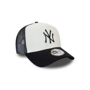 Czapka z daszkiem New Era 9FORTY New York Yankees Team Trucker 12380796. Białe czapki New Era, bez wzorów, sportowe. Za 119,99 zł.