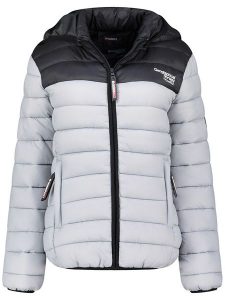 Geographical Norway Kurtka pikowana "Atikoclerc" w kolorze szarym rozmiar: XL. Szare kurtki Geographical Norway, xl, bez wzorów, bez kaptura. Za 192,33 zł.