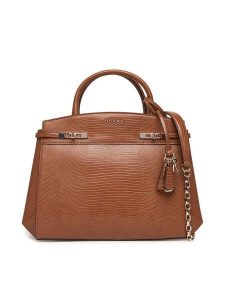 Guess Torebka Melinda HWKL99 33060 Brązowy. Brązowe torebki klasyczne Guess, z aplikacjami, ze skóry, bez dodatków. Za 679,99 zł.