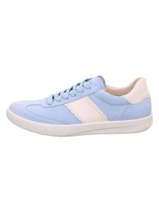 Legero Skórzane sneakersy "Silence" w kolorze błękitno-kremowym rozmiar: 39. Niebieskie trampki Legero, bez wzorów, bez zapięcia. Za 284,95 zł.
