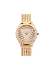 Guess Zegarek Glitz Plaque GW0835L2 Złoty. Żółte, analogowe zegarki Guess. Za 699,99 zł.