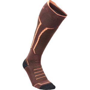 Skarpety outdoorowe wytrzymałe Solognac Active 900 długie. Skarpetki SOLOGNAC, bez wzorów, z elastanu. W wyprzedaży za 39,99 zł.