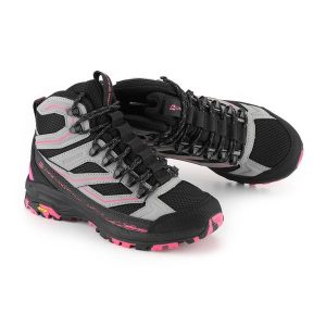 Buty trekkingowe wysokie damskie Alpine Pro Wadune Vibram. Szare buty trekkingowe Alpine Pro, bez zapięcia. W wyprzedaży za 499,00 zł.