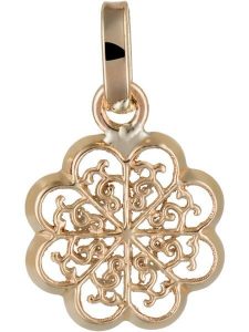 OR ÉCLAT Złota zawieszka "Médaillon Flora" rozmiar: onesize. Żółte zawieszki OR ÉCLAT, złote. Za 195,99 zł.