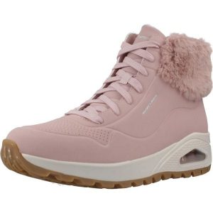 Buty do chodzenia damskie Skechers Uno Rugged. Czerwone buty trekkingowe Skechers, z gumy, bez zapięcia. Za 424,00 zł.