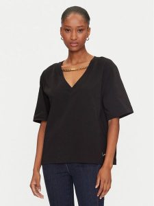 Marciano Guess T-Shirt 5GGI03 6298A Czarny Regular Fit. Czarne t-shirty Marciano Guess, s, z aplikacjami, z bawełny, bez kołnierzyka, bez ramiączek. Za 189,99 zł.