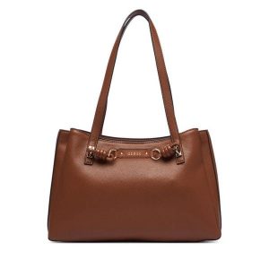 Torebka Guess. Brązowe torebki klasyczne Guess, z aplikacjami, bez dodatków. Za 674,99 zł.