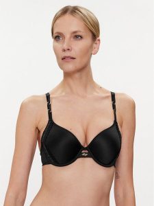 Chantelle Biustonosz z fiszbiną Mystic C11YN1 Czarny. Czarne biustonosze Chantelle, bez wzorów, z syntetyku. Za 249,99 zł.