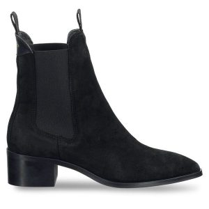 Sztyblety Gant. Czarne botki GANT, bez wzorów, bez obcasa, na płaskiej podeszwie, bez zapięcia. Za 579,99 zł.