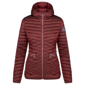 Damska kurtka Loap Illa czerwona. Brązowe kurtki ZSPORT, na zimę, bez wzorów, bez kaptura. Za 321,99 zł.