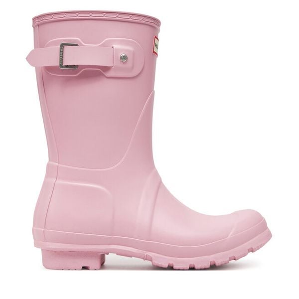 Kalosze Hunter. Czerwone kalosze Hunter, bez wzorów. Za 249,99 zł.