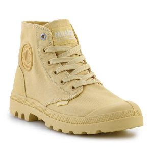 Buty Palladium Mono Chrome 73089-725-M żółte. Żółte trampki bez wzorów, z gumy, bez zapięcia. Za 476,57 zł.