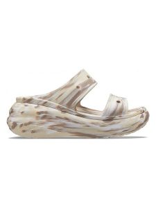 Crocs Klapki "Classic" w kolorze beżowym rozmiar: 37/38. Brązowe klapki Crocs, bez wzorów, z otwartym noskiem, bez obcasa. Za 105,38 zł.