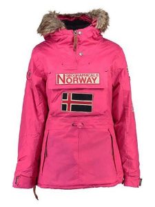 Geographical Norway Parka "Boomera" w kolorze różowym rozmiar: XL. Różowe płaszcze Geographical Norway, xl, bez wzorów, z futra, bez kaptura. Za 210,81 zł.