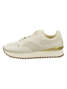 GANT Footwear Sneakersy "Bevinda" w kolorze kremowym rozmiar: 38. Brązowe trampki GANT Footwear, bez wzorów, z materiału, bez zapięcia. Za 292,45 zł.