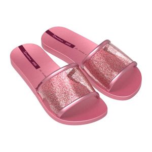 Klapki damskie Ipanema Renova. Czerwone klapki Ipanema, bez wzorów, bez obcasa. Za 49,99 zł.