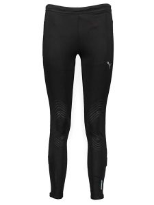 Puma Legginsy funkcyjne "Running ACTV" w kolorze czarnym rozmiar: S. Czarne legginsy Puma, s, bez wzorów, outdoorowe. Za 197,63 zł.