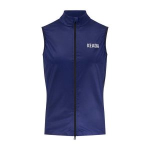 Damski Gilet Kolarski – Granatowy. Niebieskie kurtki KEADA SPORTS, l, bez wzorów, bez kaptura. Za 332,00 zł.