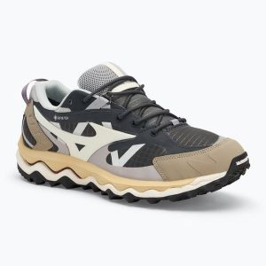 Buty Mizuno Wave Mujin TL GTX ebony/pristine/vintage. Brązowe buty trekkingowe Mizuno, bez zapięcia. Za 539,99 zł.