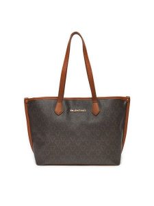 Valentino Torebka Lady Re VBS8GT02 Brązowy. Brązowe shopper bag Valentino, bez wzorów, ze skóry, bez dodatków. Za 499,99 zł.