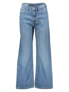 Pepe Jeans Dżinsy "Lexa" - Straight fit - w kolorze niebieskim rozmiar: W27/L30. Niebieskie jeansy Pepe Jeans, z aplikacjami, z bawełny, z podwyższonym stanem. Za 176,08 zł.