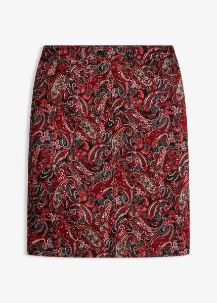 Spódnica z mieszanki bawełny ze stretchem. Czarne spódnice bonprix, bez wzorów, z bawełny, eleganckie. Za 129,99 zł.