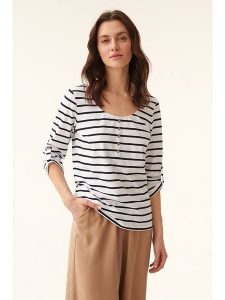 TATUUM Koszulka w kolorze białym rozmiar: S. Białe bluzki Tatuum, s, bez wzorów, bez kołnierzyka, bez ramiączek. Za 105,14 zł.