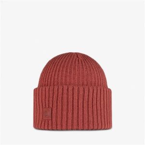Czapka BUFF Knitted Beanie Rutger. Brązowe czapki Buff, bez wzorów. W wyprzedaży za 97,00 zł.