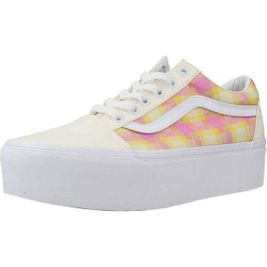 Buty VANS OLD SKOOL STACKFORM Wielokolorowy. Czerwone trampki Vans, bez wzorów, ze skóry, bez zapięcia. Za 277,99 zł.