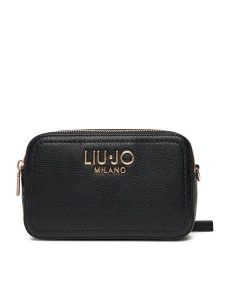 Liu Jo Torebka Ecs S camera Case AF5100 E0058 Czarny. Czarne listonoszki Liu Jo, bez wzorów, ze skóry, bez dodatków. Za 359,99 zł.