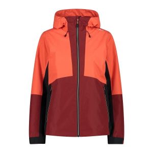 Kurtka przeciwdeszczowa z odpinanym kapturem damska CMP. Brązowe kurtki CMP, bez wzorów. Za 567,90 zł.