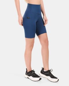 Damska krótkie legginsy Kilpi ARTEMI-W. Niebieskie legginsy Kilpi, bez wzorów, z meshu, krótkie. Za 215,49 zł.