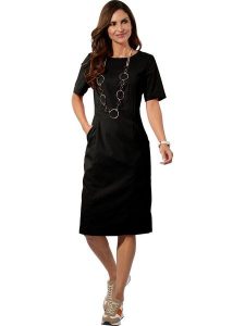 WITT WEIDEN Sukienka w kolorze czarnym rozmiar: 44. Czarne sukienki WITT WEIDEN, bez wzorów, bez kołnierzyka, bez ramiączek, midi. Za 82,99 zł.