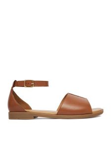 Lasocki Sandały CEO-WI16-FOXI-98 Brązowy. Brązowe sandały Lasocki, bez wzorów, ze skóry, bez obcasa, na płaskiej podeszwie, bez zapięcia. Za 159,99 zł.