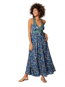 Aller Simplement Sukienka w kolorze granatowym rozmiar: 34/36. Niebieskie sukienki Aller Simplement, bez wzorów, klasyczne, bez kołnierzyka, bez ramiączek, maxi, sportowe. Za 65,99 zł.