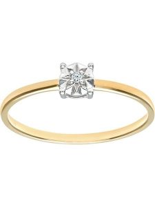 Rinani Złoty pierścionek z diamentem rozmiar: 55. Żółte pierścionki Rinani, z diamentem, złote. Za 913,99 zł.