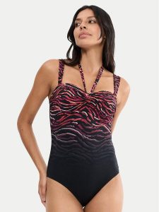 Triumph Strój kąpielowy Summer Wild 10227213 Czarny. Czarne stroje jednoczęściowe Triumph, bez wzorów, z syntetyku. Za 369,99 zł.