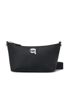KARL LAGERFELD Torebka A1W32039 Czarny. Czarne listonoszki KARL LAGERFELD, bez wzorów, ze skóry, bez dodatków. Za 319,99 zł.
