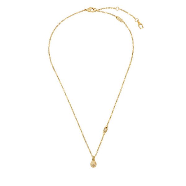 Naszyjnik Coach. Żółte naszyjniki Coach, złote. Za 399,99 zł.