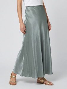 MOSS COPENHAGEN Spódnica "Nicolette" w kolorze zielonym rozmiar: S. Zielone spódnice Moss Copenhagen, s, bez wzorów, maxi. Za 137,42 zł.