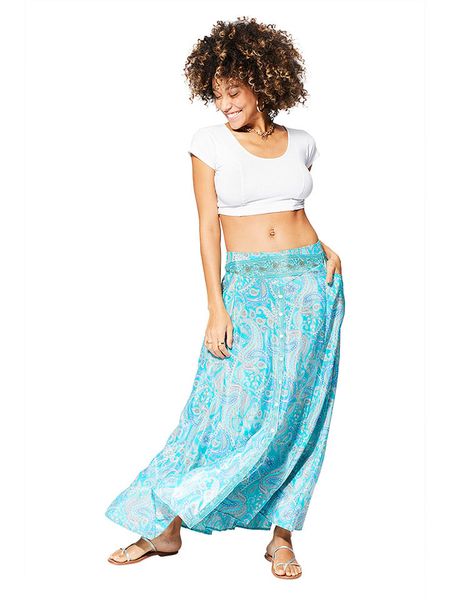 Aller Simplement Spódnica w kolorze turkusowym rozmiar: 34-40. Niebieskie spódnice Aller Simplement, bez wzorów, klasyczne, maxi. Za 88,45 zł.