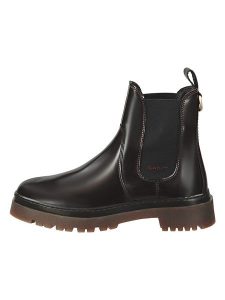 GANT Footwear Skórzane sztyblety "Aligrey" w kolorze bordowym rozmiar: 41. Czerwone botki GANT Footwear, bez wzorów, bez zapięcia. Za 291,06 zł.