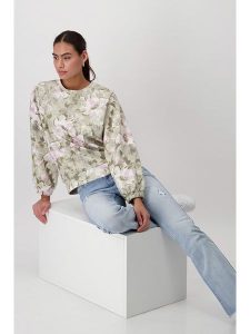 Monari Bluza w kolorze zielonym rozmiar: 40. Zielone bluzy monari, bez wzorów, bez kaptura. Za 131,74 zł.