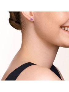 COEUR DE LION Kolczyki-wkrętki z kryształami rozmiar: onesize. Różowe kolczyki COEUR DE LION, z kryształem, ze stali. Za 113,99 zł.