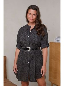 Curvy Lady Tunika w kolorze antracytowym rozmiar: 40/42. Czarne tuniki Curvy Lady, bez wzorów, z bawełny, klasyczne, bez kołnierzyka, bez ramiączek. Za 109,78 zł.